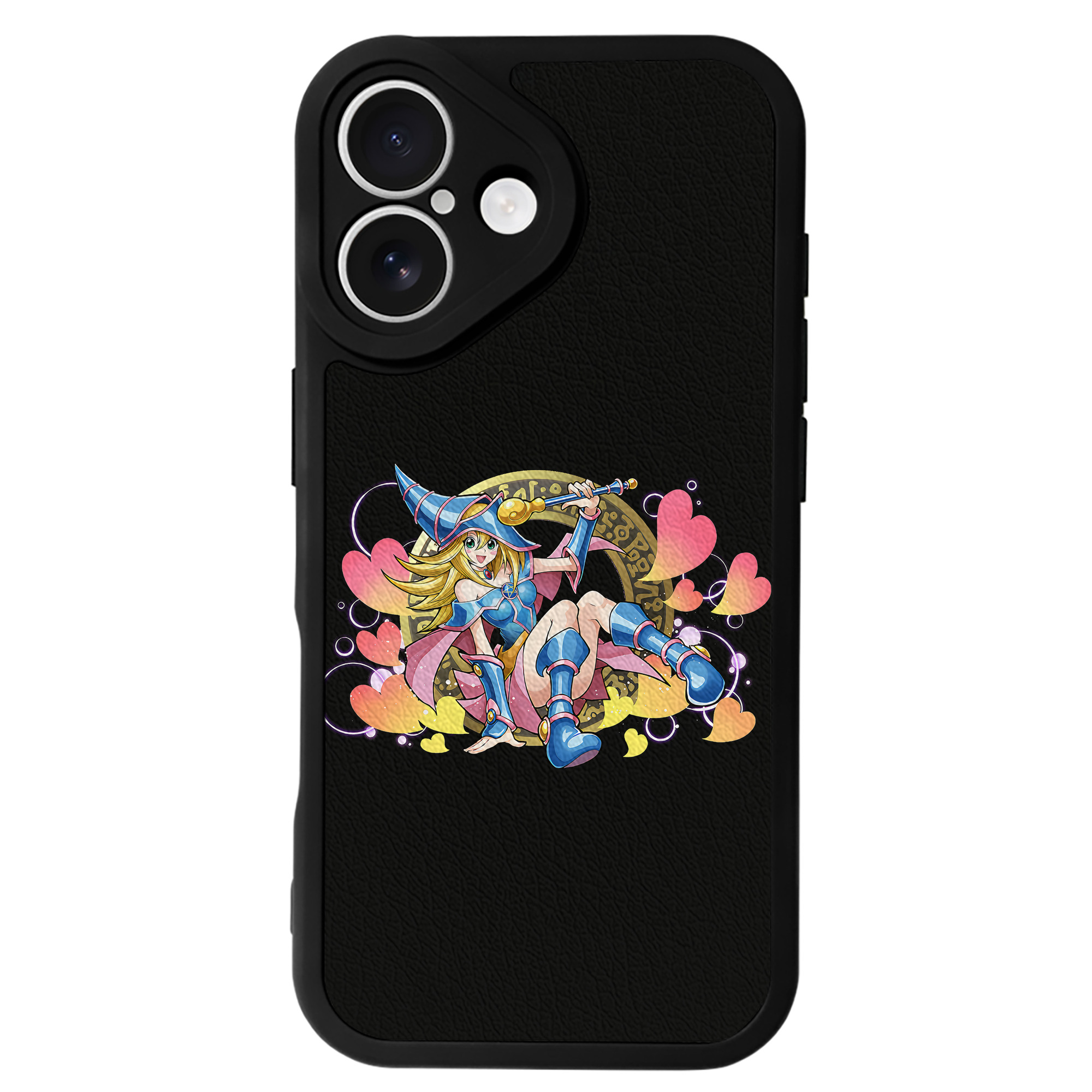 （画像用） 遊☆戯☆王 Yu-Gi-Oh! 【iPhone 16シリーズ対応】シリコンスマホケース（レザー調） 材質：シリコン